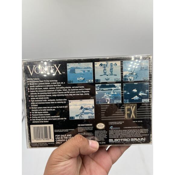 Vortex - Super Nintendo snes Manual Box insert and game included - Picture 16 of 16